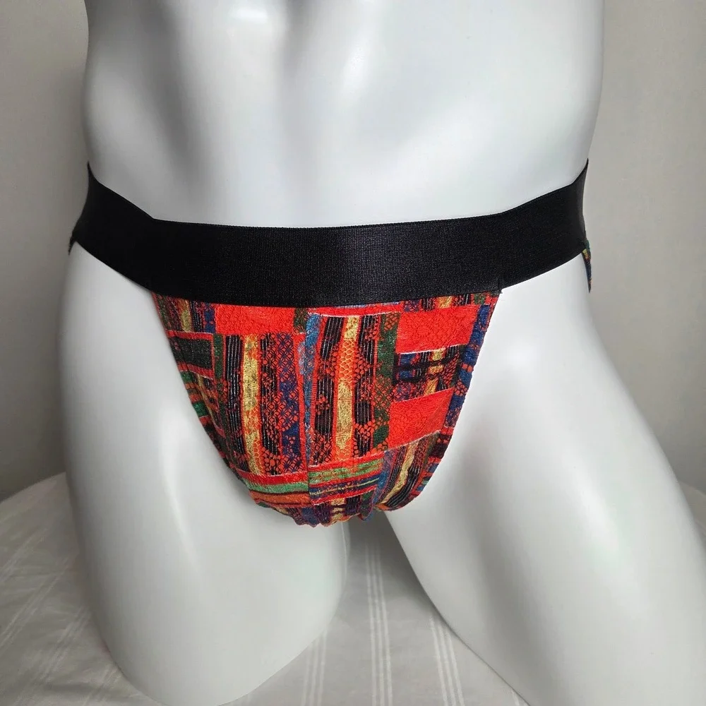 Cosabella Mens‎ Abstract Geometric Print Low Rise Brief Mesh Lace Underwear